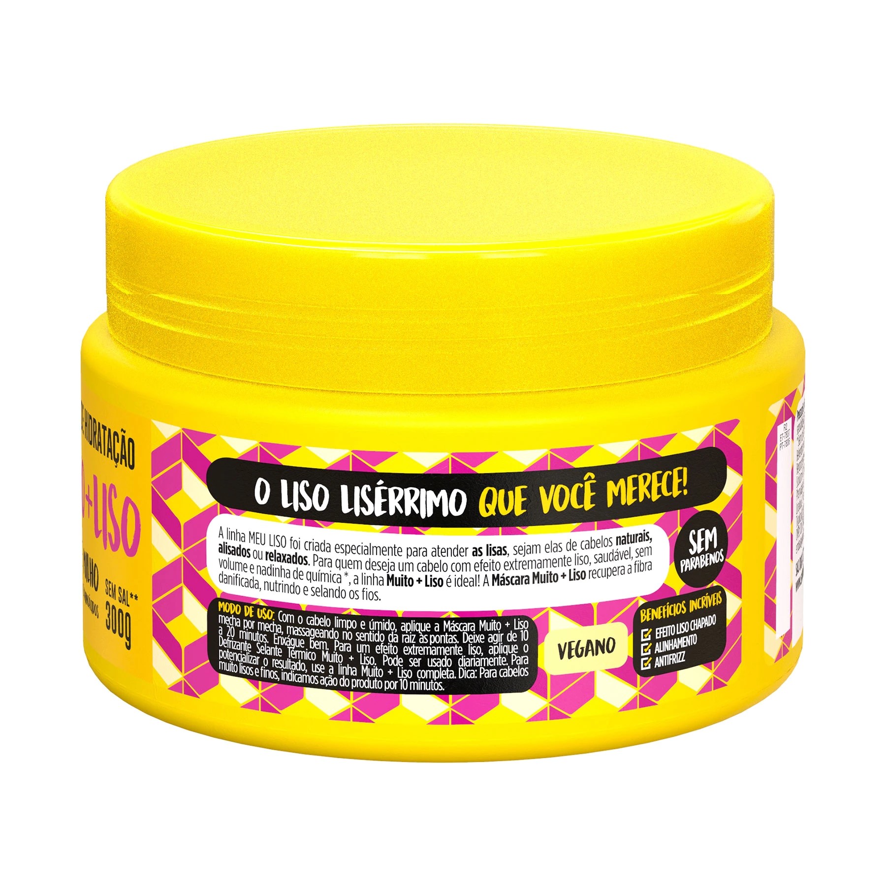 Mascarilla Salon Line Mi Liso Mucho mas Liso 300ml - Imagen 3