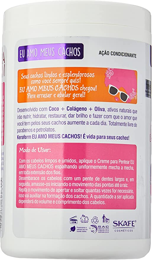 Crema de Peinar Skafe Keraform Me Encantan Mis Rizos 1Kg - Imagen 2