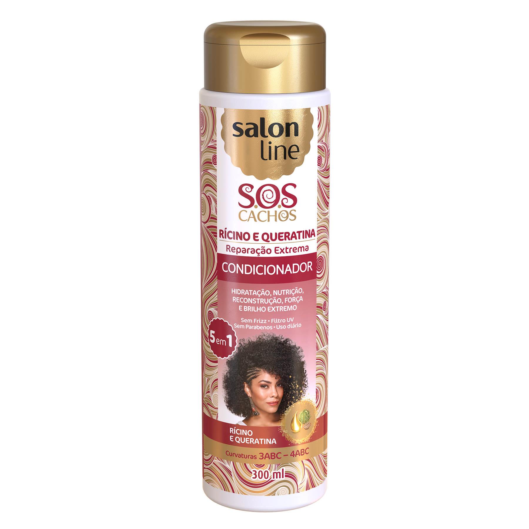 Acondicionador Salon Line S.O.S. Cachos Ricino y Queratina 300ml