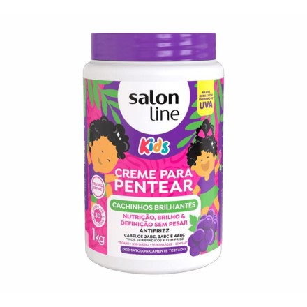 Crema Peinar Kids Uva Rizitos Brillantes de Salon Line 1KG