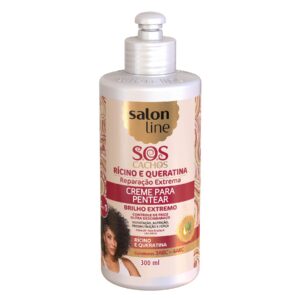Crema de Peinar Salon Line S.O.S. Cachos Ricino y Queratina 300ml