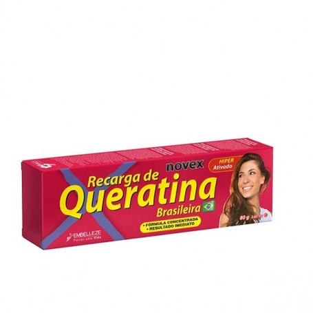 Recarga de Queratina Brasileña Novex 80g