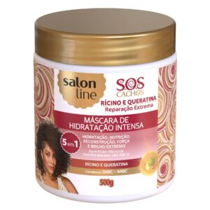 Mascarilla Salon Line S.O.S. Cachos Ricino y Queratina 500g