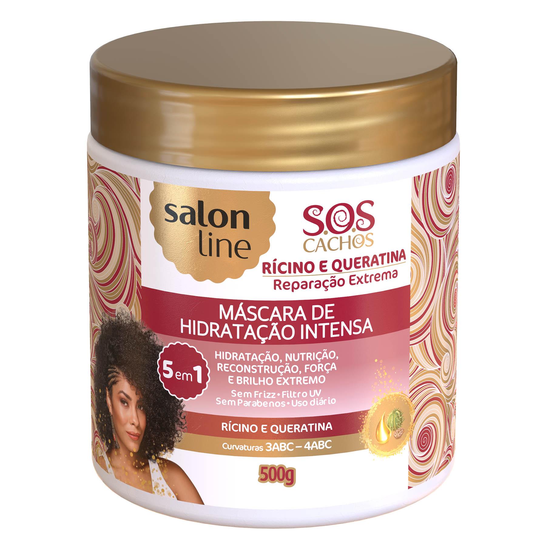 Mascarilla Salon Line S.O.S. Cachos Ricino y Queratina 500g