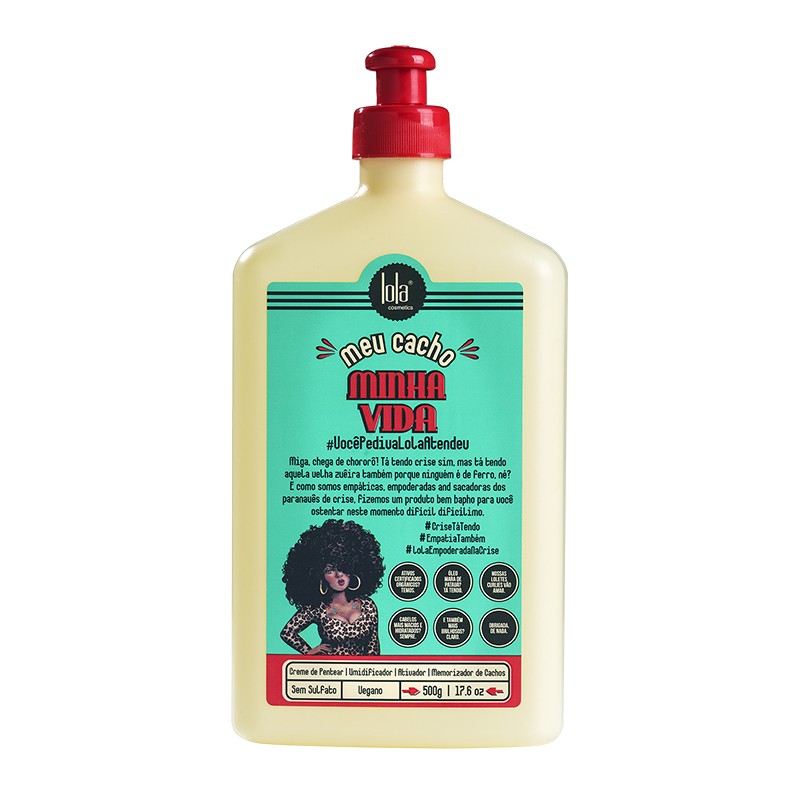 Crema de Peinar Meu Cacho Minha Vida Lola Cosmetics 500g