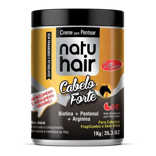 CREMA DE  PEINAR CABELLO FUERTE NATUHAIR 1KG