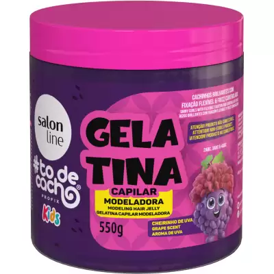Gelatina Modeladora Uva kids Salon Line 550g
