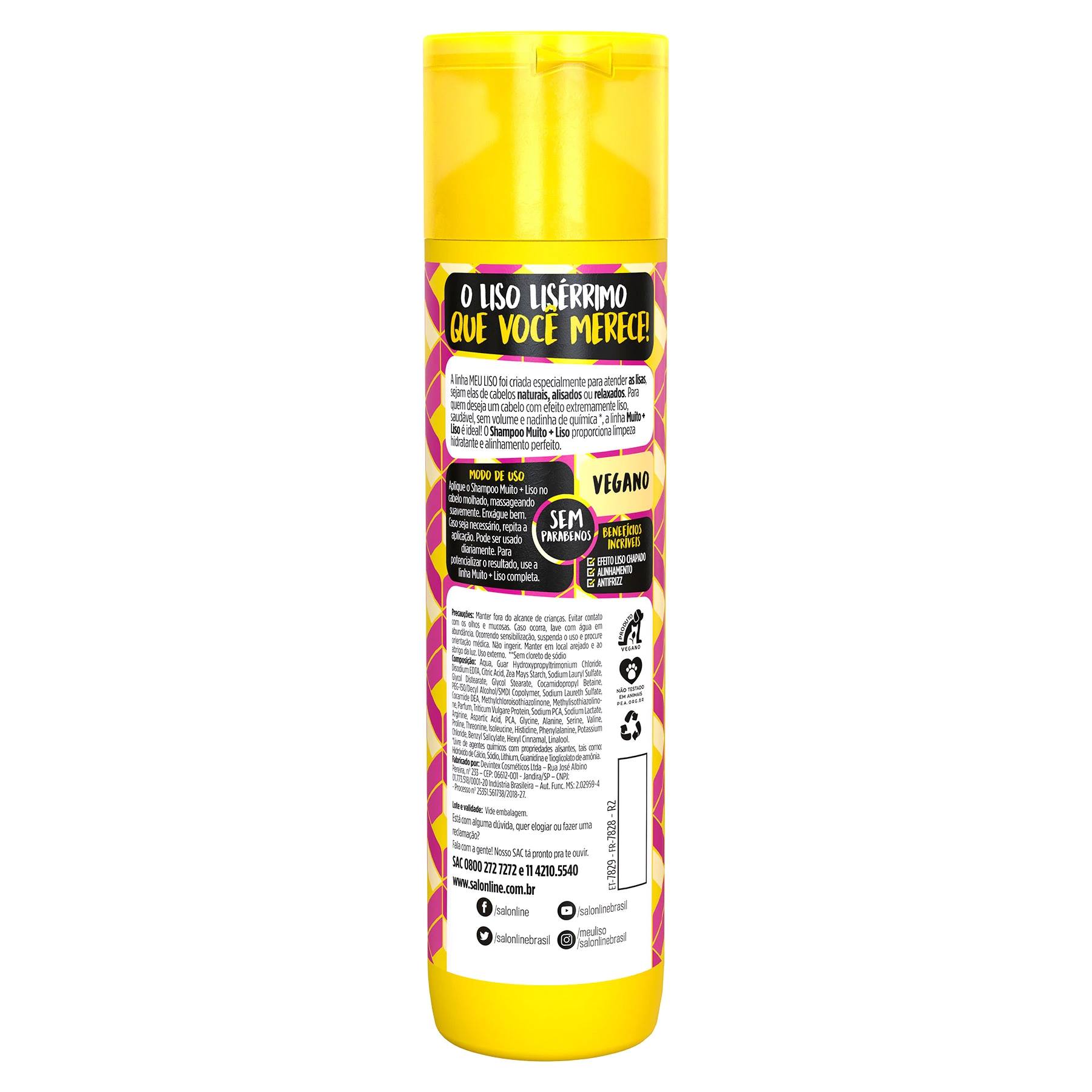 Shampoo Salon Line Mi Liso Mucho mas Liso 300ml (PACK OFERTA 19,99) - Imagen 3