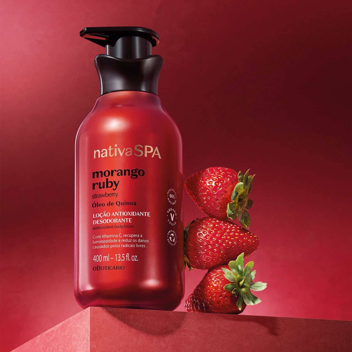 Loción Hidratante Corporal Nativa Spa Fresa 400ml - Imagen 2